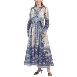 NANCY YANG Printed Shirt Dress